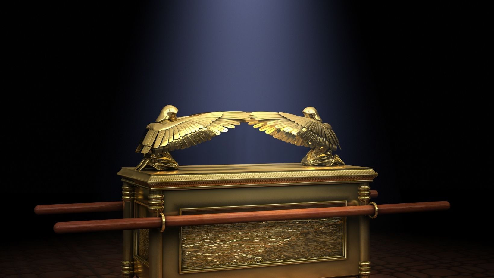 The Ark of the Covenant in the Temple and the Four Faces of the Living Creatures